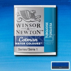 Winsor&Newton - Winsor & Newton Tablet Sulu Boya No:654 Turquoise
