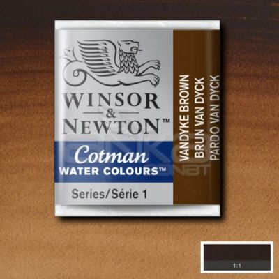 Winsor & Newton Tablet Sulu Boya No:676 Vandayk Brown - 676 Vandayk Brown