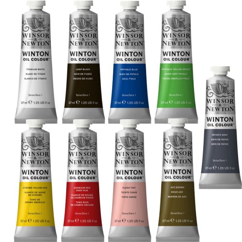 Winsor & Newton Yağlı Boya 37ml Set 3 9lu + Fırça Hediyeli