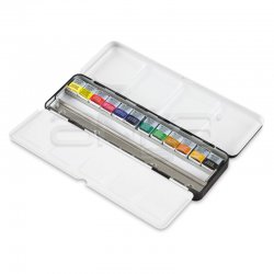 Winsor&Newton - Winsor & Newton Artist Sulu Boya Seti 12li 1/2 Tablet Metal Kutu