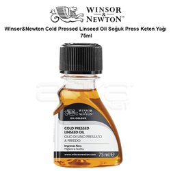 Winsor&Newton - Winsor & Newton Cold Pressed Linseed Oil Soğuk Press Keten Yağı 75ml