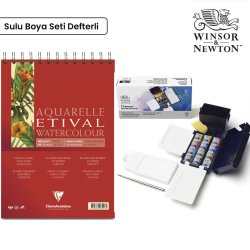 Winsor&Newton - Winsor & Newton Cotman Field Box 12li Sulu Boya Seti Defterli S-1