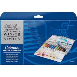 Winsor&Newton - Winsor & Newton Cotman Tüp Sulu Boya 12li Painting Plus (1)