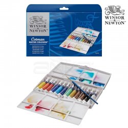 Winsor&Newton - Winsor & Newton Cotman Tüp Sulu Boya 12li Painting Plus