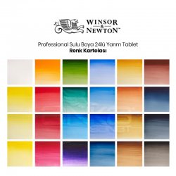 Winsor&Newton - Winsor & Newton Professional Sulu Boya 24lü Yarım Tablet (1)