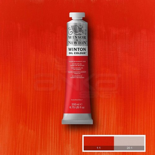 Winsor & Newton Winton Yağlı Boya 200ml 107 Cadmium Scarlet Hue