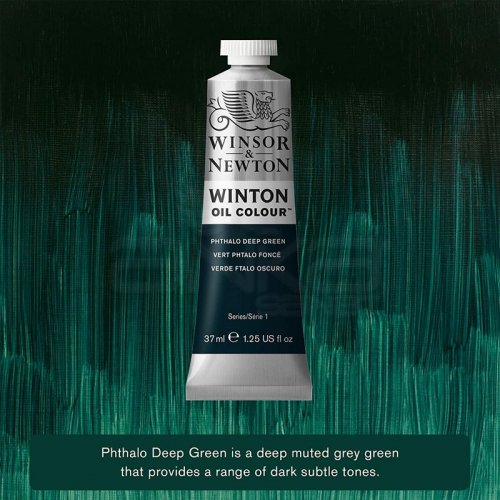 Winsor&Newton Winton Yağlı Boya 37ml 048 Phthalo Deep Green - 048 Phthalo Deep Green