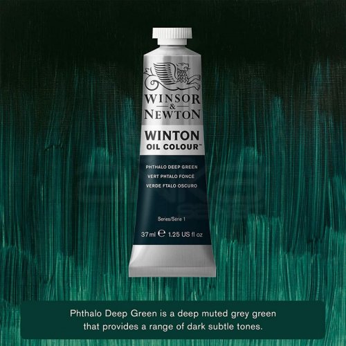 Winsor & Newton Winton Yağlı Boya 37ml 048 Phthalo Deep Green - 048 Phthalo Deep Green