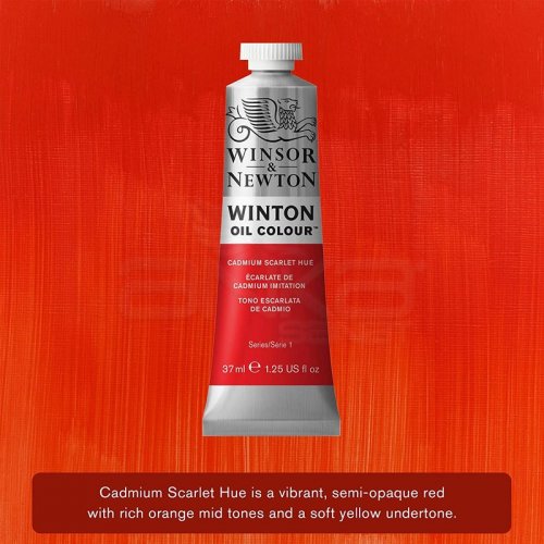 Winsor&Newton Winton Yağlı Boya 37ml 107 Cadmium Scarlet Hue - 107 Cadmium Scarlet Hue