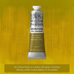 Winsor&Newton - Winsor & Newton Winton Yağlı Boya 37ml 280 Azo Yellow Green