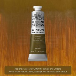 Winsor&Newton - Winsor & Newton Winton Yağlı Boya 37ml 389 Azo Brown