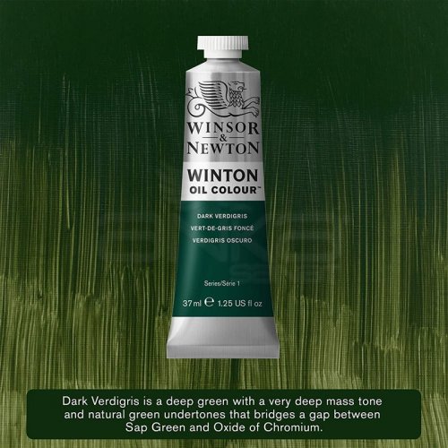 Winsor&Newton Winton Yağlı Boya 37ml 405 Dark Verdigris - 405 Dark Verdigris