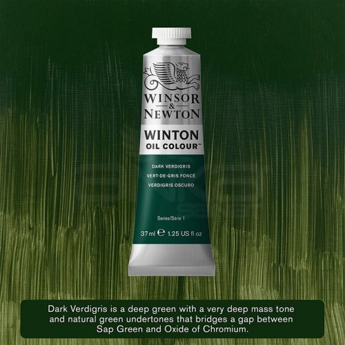 Winsor & Newton Winton Yağlı Boya 37ml 405 Dark Verdigris - 405 Dark Verdigris