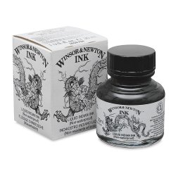 Winsor&Newton - Winsor & Newton Drawing Ink Çini Mürekkebi Liquid Indian 30ml 754