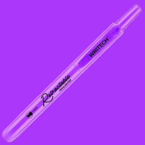 Wrıtech Basmalı Fosforlu Kalem Neon Purple - Neon Purple