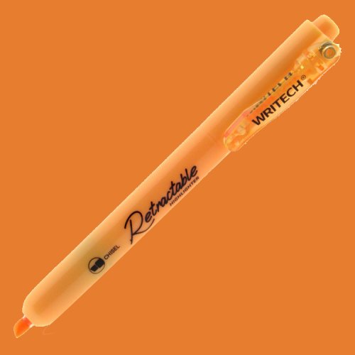 Wrıtech Basmalı Fosforlu Kalem Tangerine - Tangerine