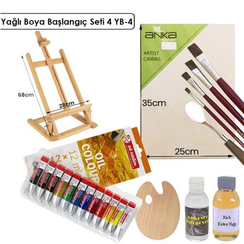 Anka Art Yağlı Boya Başlangıç Seti 4 YB-4