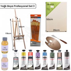Anka Art - Anka Art Yağlı Boya Profesyonel Set 3 YP-3