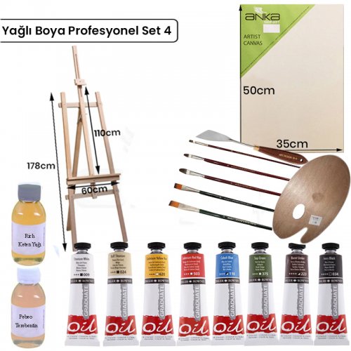 Yağlı Boya Profesyonel Set 4