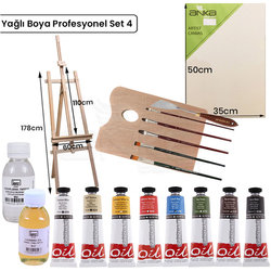 Anka Art - Anka Art Yağlı Boya Profesyonel Set 4 YP-4
