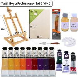 Anka Art - Anka Art Yağlı Boya Profesyonel Set 6 YBP-6