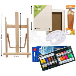 Anka Art - Anka Art Yeni Başlayanlar İçin Akrilik Boya Seti 5