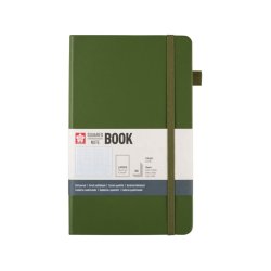 Sakura - Sakura Sketch Book 140g 80 Yaprak 13x21cm Yeşil Kareli