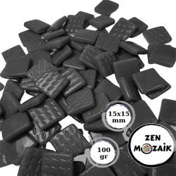 Zen - Zen Cam Mozaik Kare 15x15mm 100g Siyah