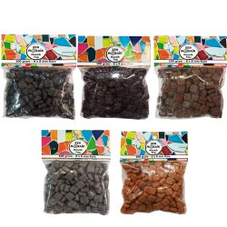 ZEN - Zen Cam Mozaik Kare 8x8mm 100g Kahverengi Tonlar Seti 5li
