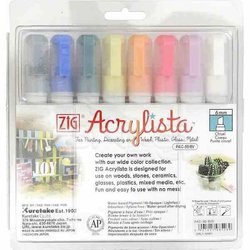 Zig - Zig Acrylista PAC-50 6mm Akrilik Marker 8li Girl/Baby