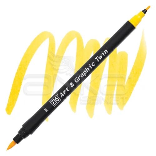 Zig Art & Graphic Twin Marker TUT-80 1 Yellow