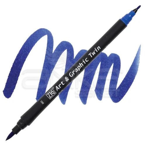 Zig Art & Graphic Twin Marker TUT-80 3 Blue - 3 Blue