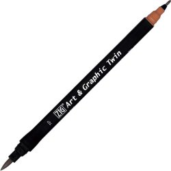 Zig - Zig Art & Graphic Twin Marker TUT-80 727 Deep Reddish Brown