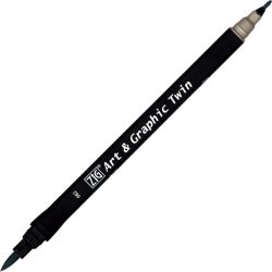 Zig - Zig Art & Graphic Twin Marker TUT-80 82 Slate Gray