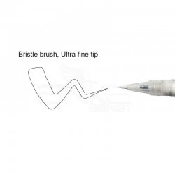 Zig - Zig Brush Pen Ultra Fine Fırça Uçlu Beyaz Kalem CNBW-02S (1)
