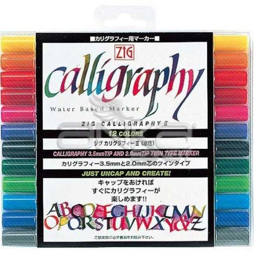 Zig Calligraphy II 2mm+3.5mm Kaligrafi Kalem Setleri