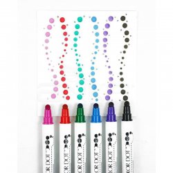 Zig - Zig Clean Color Dot Çift Uçlu Marker Kalem 6lı Set (1)