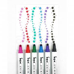 Zig Clean Color Dot Çift Uçlu Marker Kalem 6lı Set - Thumbnail