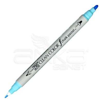 Zig Clean Color f Chalk Pastel Çift Uçlu Marker Kalem Blue 030 - 030 Pastel Blue