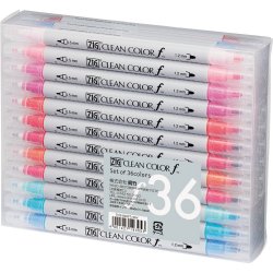 Zig - Zig Clean Color f Çift Uçlu Marker Kalem 36lı Set