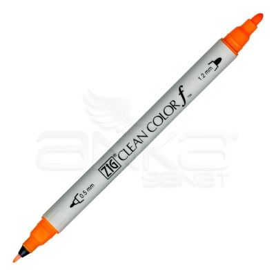Zig Clean Color f Çift Uçlu Marker Kalem Fluorescent Orange 002 - 002 Fluorescent Orange