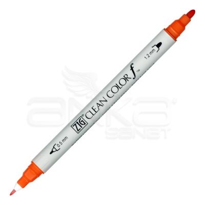 Zig Clean Color f Fırça Uçlu Marker Kalem Scarlet Red 023 - 103 Scarlet Red