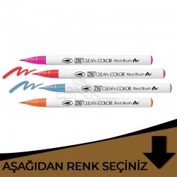 Zig - Zig Clean Color Real Brush Fırça Uçlu Marker Kalem Kahverengi Tonlar