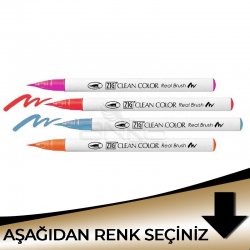 Zig - Zig Clean Color Real Brush Fırça Uçlu Marker Kalem Metalik Tonlar