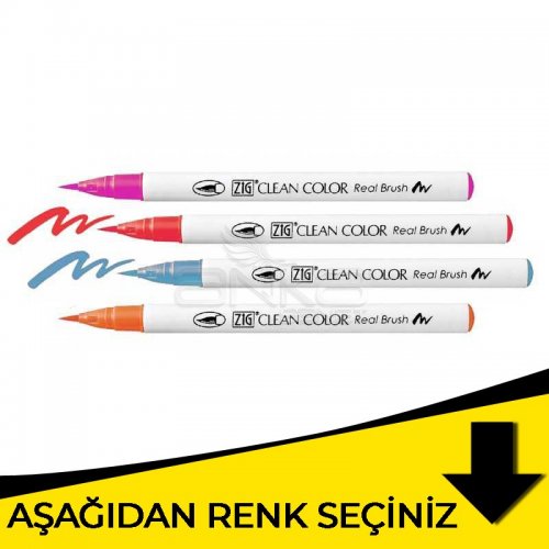 Zig Clean Color Real Brush Fırça Uçlu Marker Kalem Sarı Tonlar