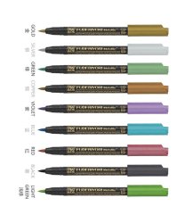 Zig - Zig Fudebiyori Brush Pen Fırça Uçlu Marker Metalik Kalem