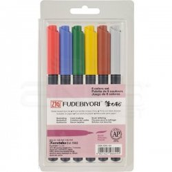 Zig Fudebiyori Brush Pen Yaldızlı 6lı - Thumbnail