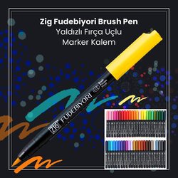 Zig Fudebiyori Brush Pen Fırça Uçlu Marker Kalem - Thumbnail