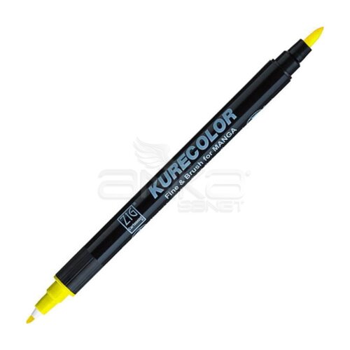 Zig Kurecolor Fine & Brush for Manga Çizim Kalemi 102 Lemon Yellow - 102 Lemon Yellow