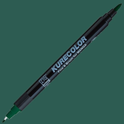 Zig Kurecolor Fine & Brush for Manga Çizim Kalemi 539 Marine Green - 539 Marine Green